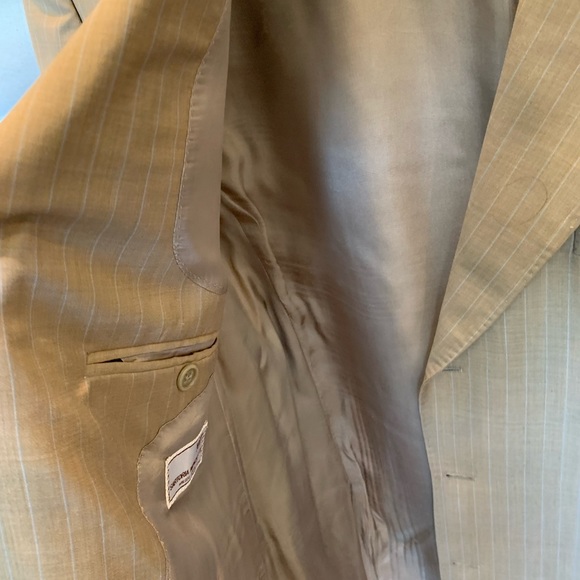 Italian Suit 42L 38 pants wool - Picture 3 of 13